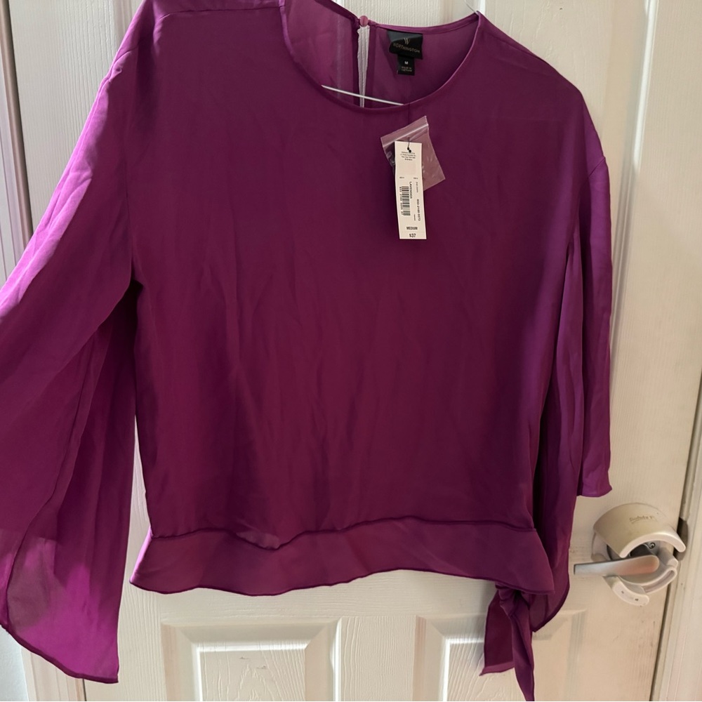 NWT- Worthington Elegant Purple Women's Blouse